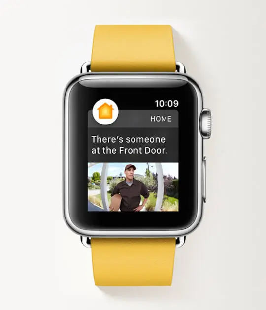 Screenshot of the Arlo Apple Watch app